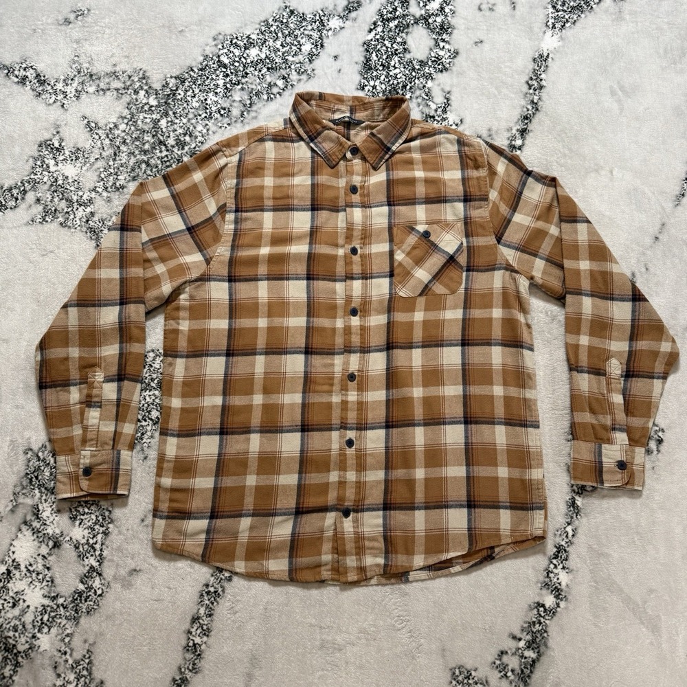 Alpine Design Shirt Mens Size Multicolor Plaid Flannel Long Sleeve L Button Up